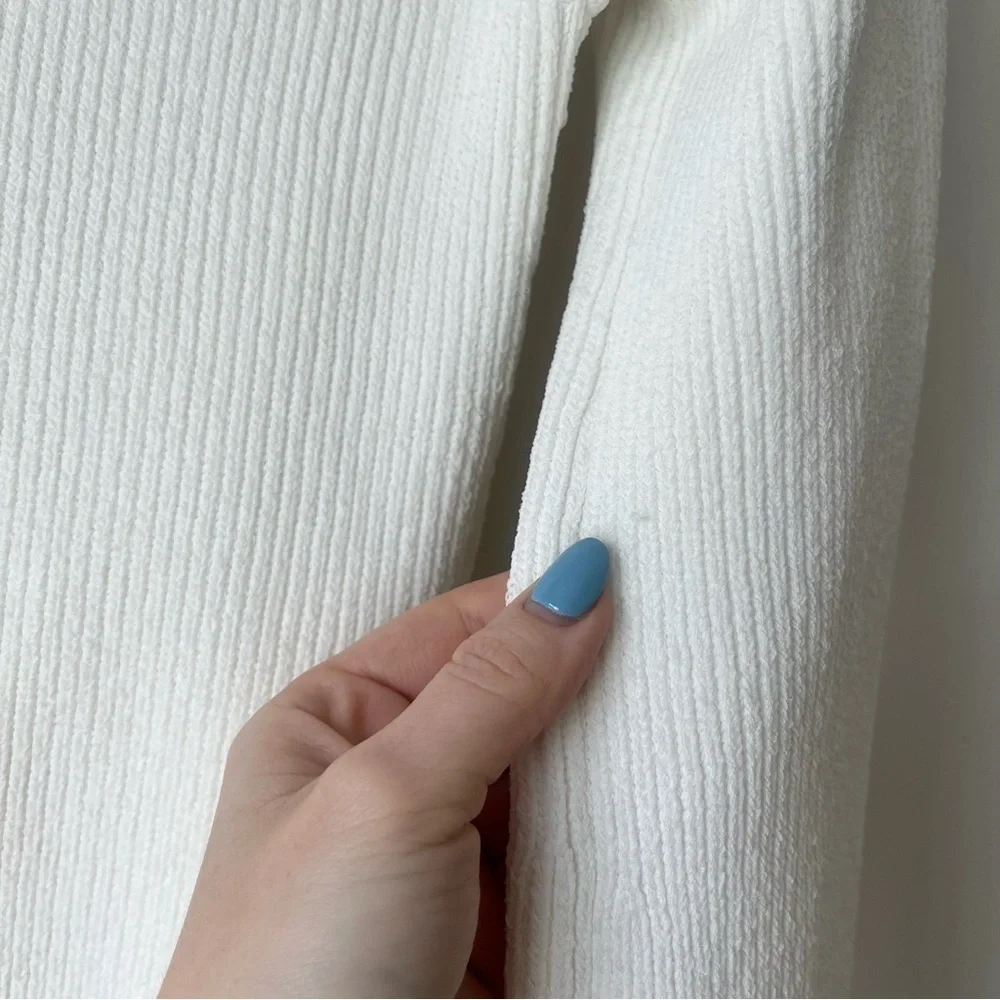 Petal & Pup Aquerelle White Stretch Knit Sweater 12 - Picture 13 of 16